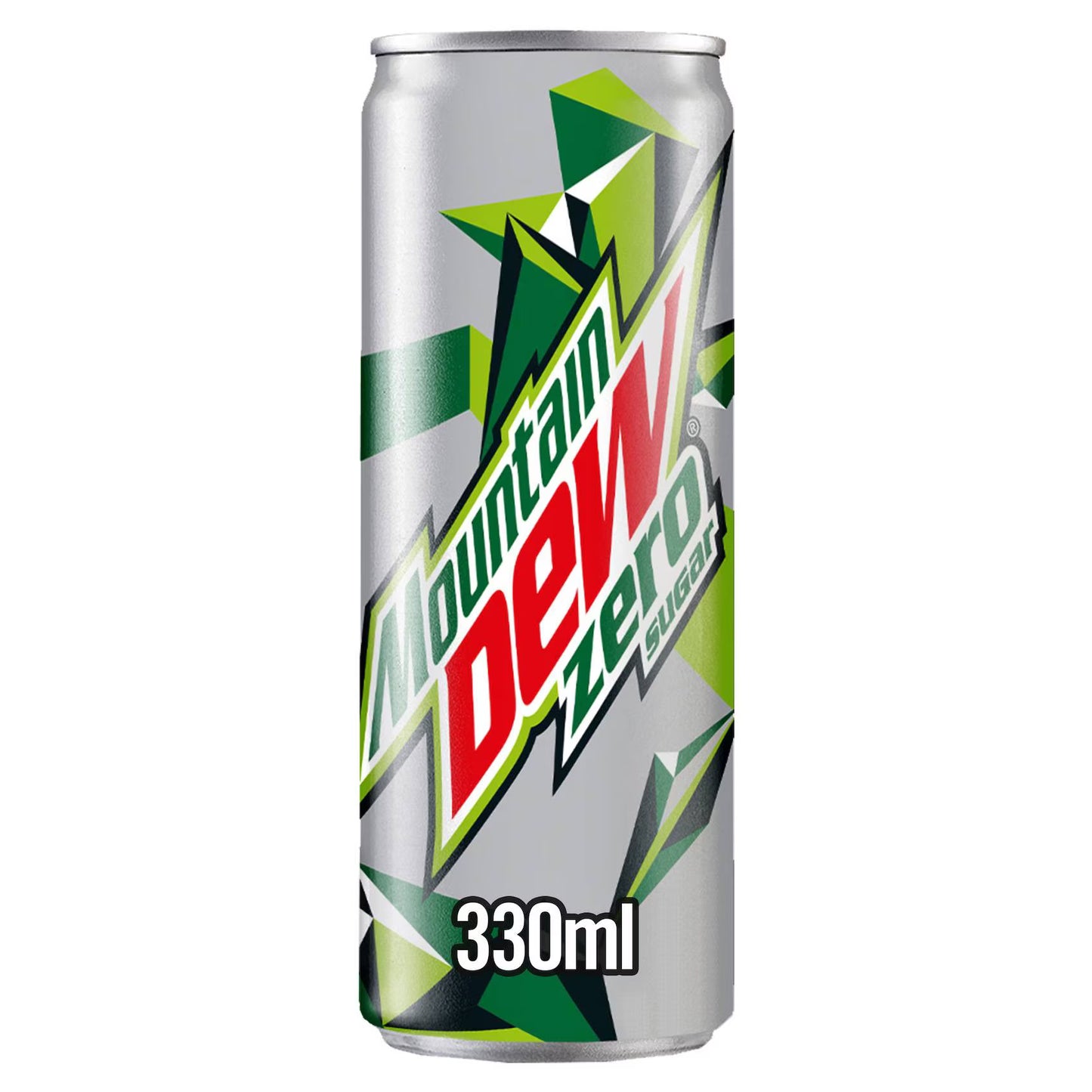 Mountain Dew Zero Carbonated Soft Drink Cans - (24x330ml)