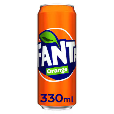 Fanta Orange Carbonated Soft Drink Cans - (24x330ml)