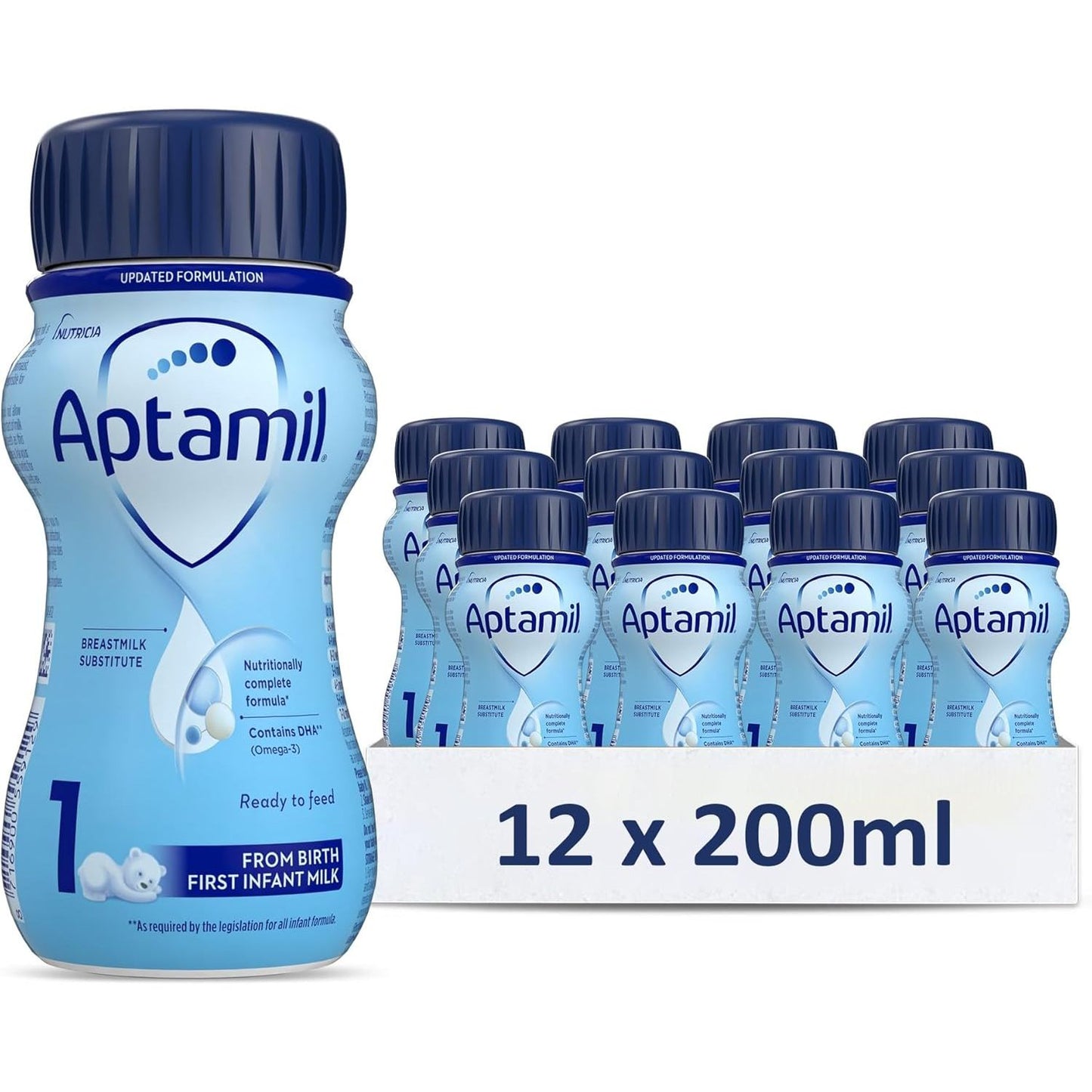 Aptamil First Infant Milk Formula - (12x200ml)