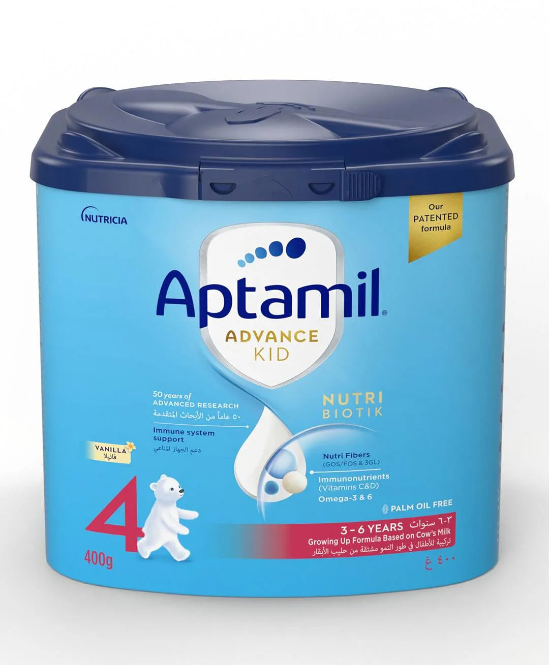 Aptamil Palm Oil Free Advance Kid 4 Milk Formula - (4x400g)