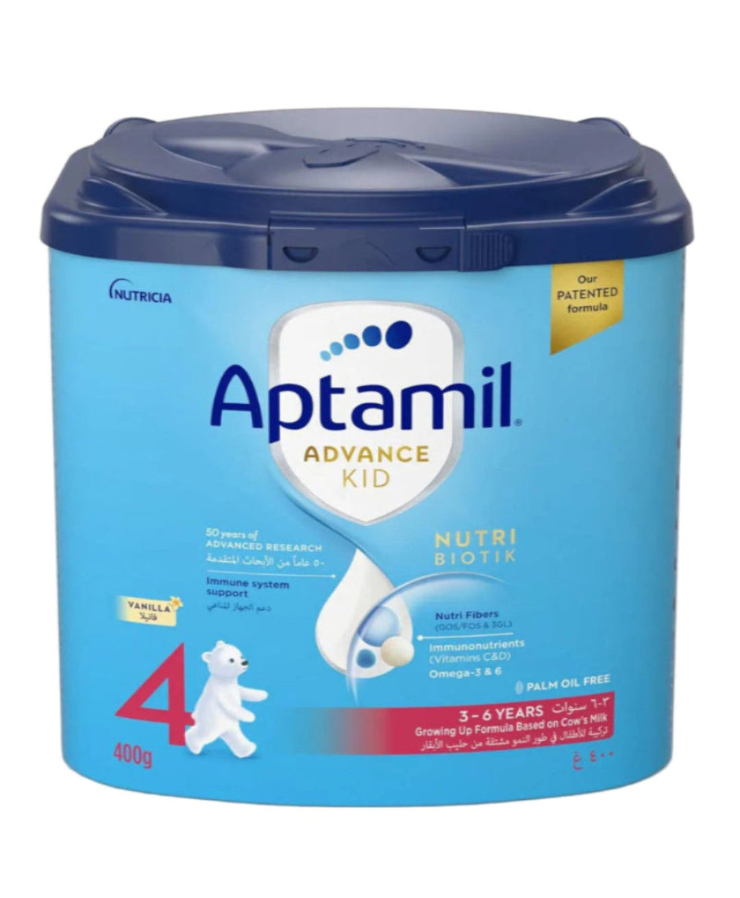 Aptamil Palm Oil Free Advance Kid 4 Milk Formula - (4x400g)