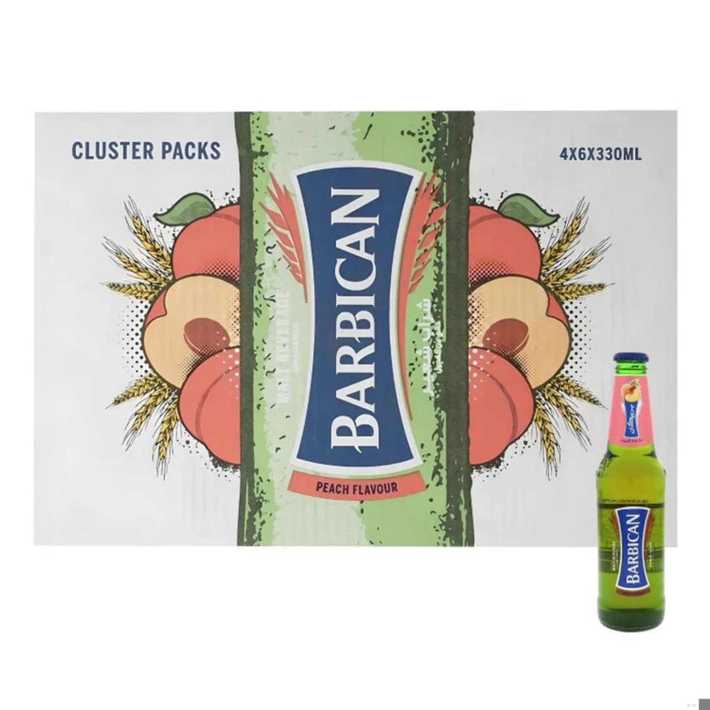 Barbican Peach Flavoured Non-Alcoholic Malt Beverage - (24x330ml)