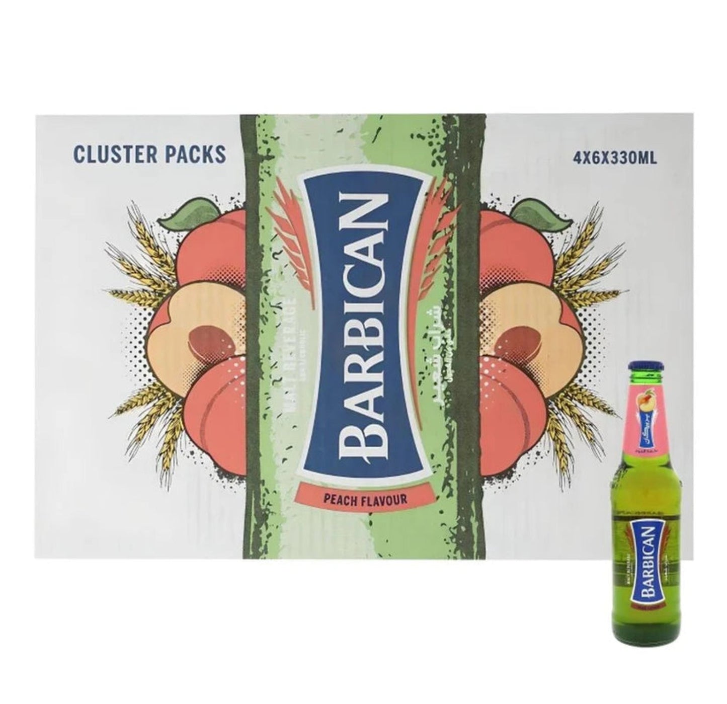 Barbican Peach Flavoured Non-Alcoholic Malt Beverage - (24x330ml)