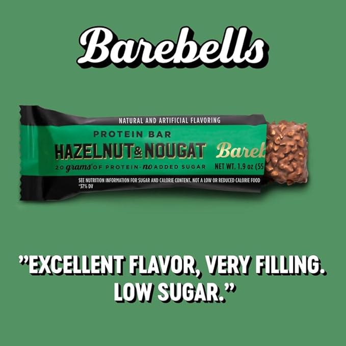 Barebells Protein Bars - Hazelnut & Nougat (12x55g)