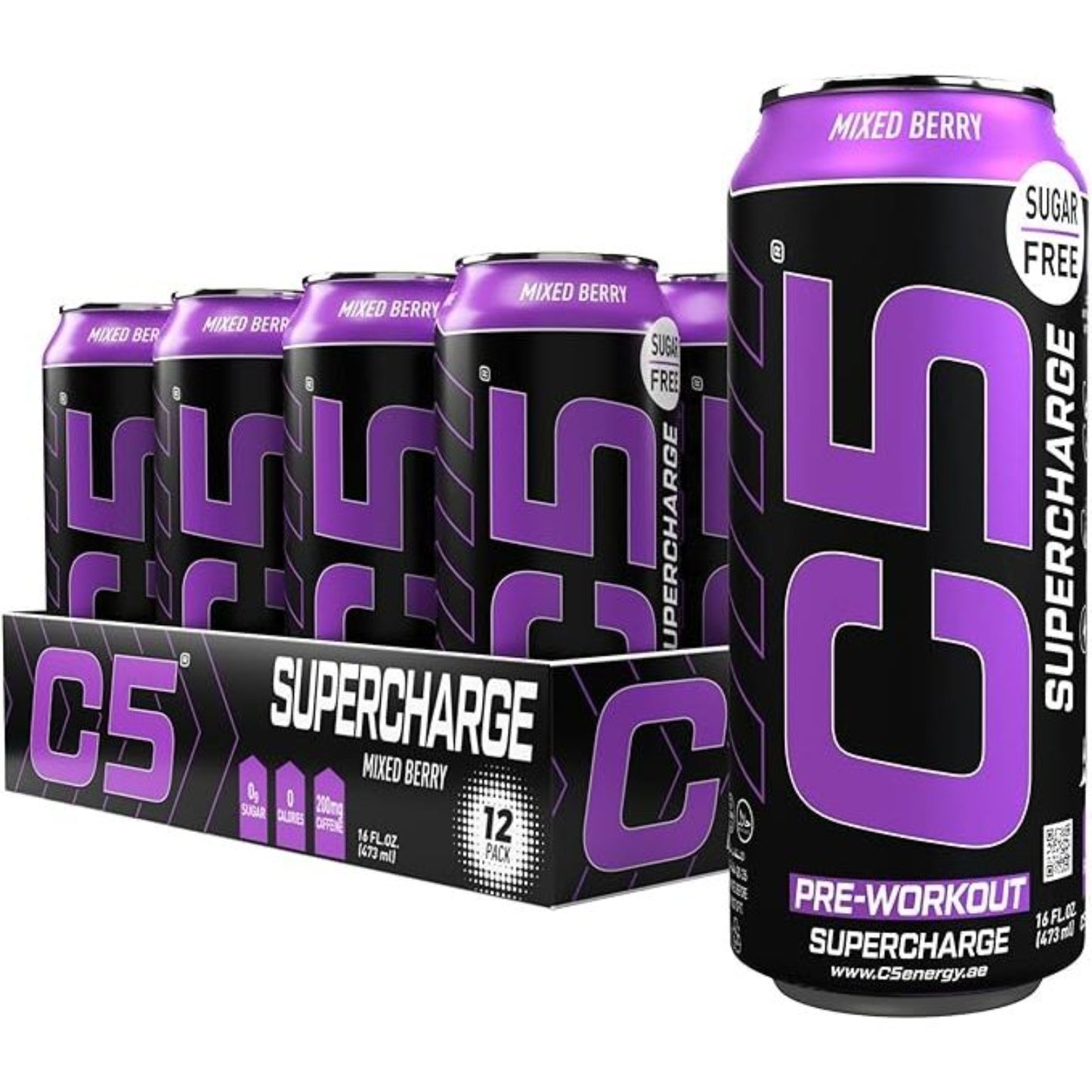 Supercharge Pre Workout Mixed Berry - (12x473ml)