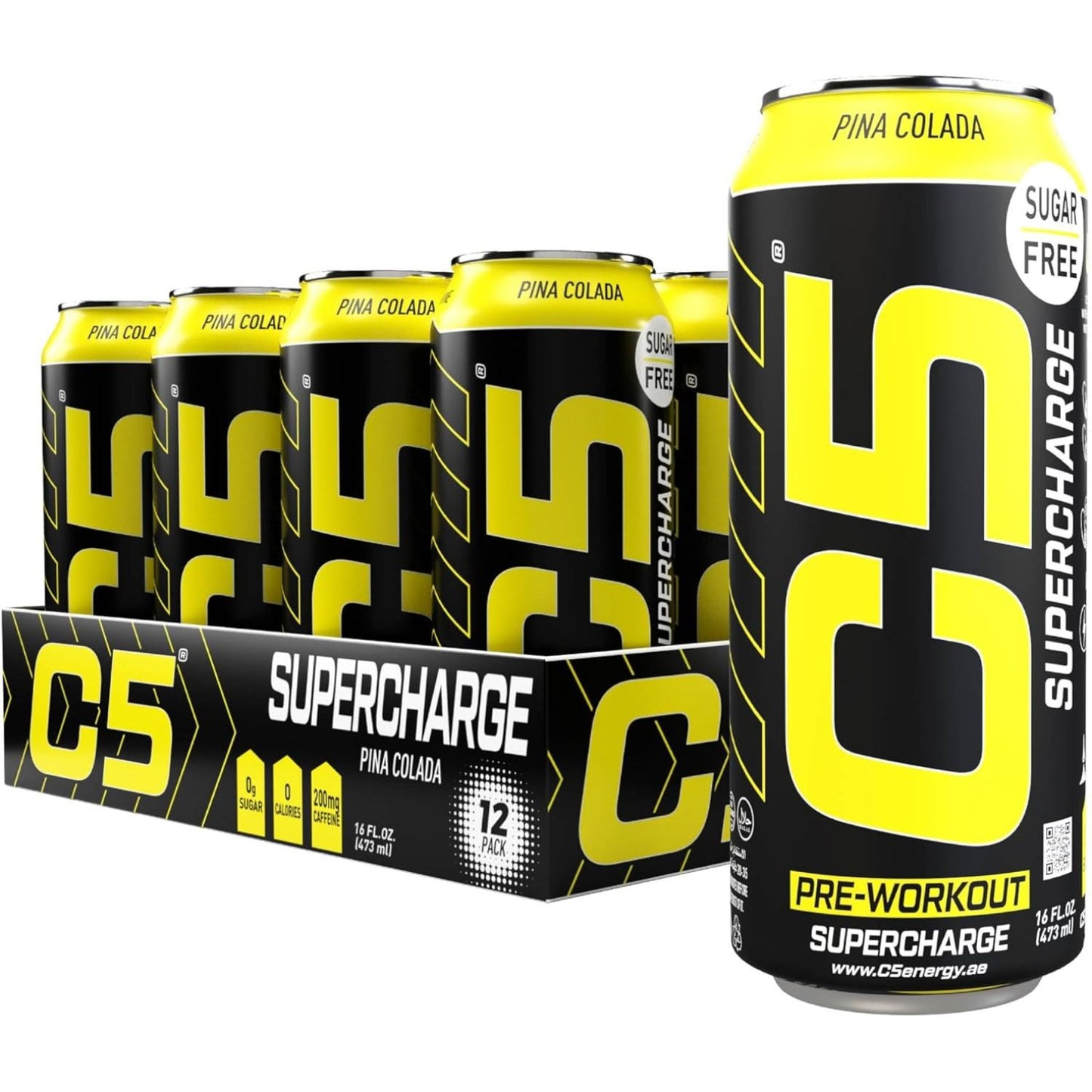 Supercharge Pre Workout Pina Colada - (12x473ml)