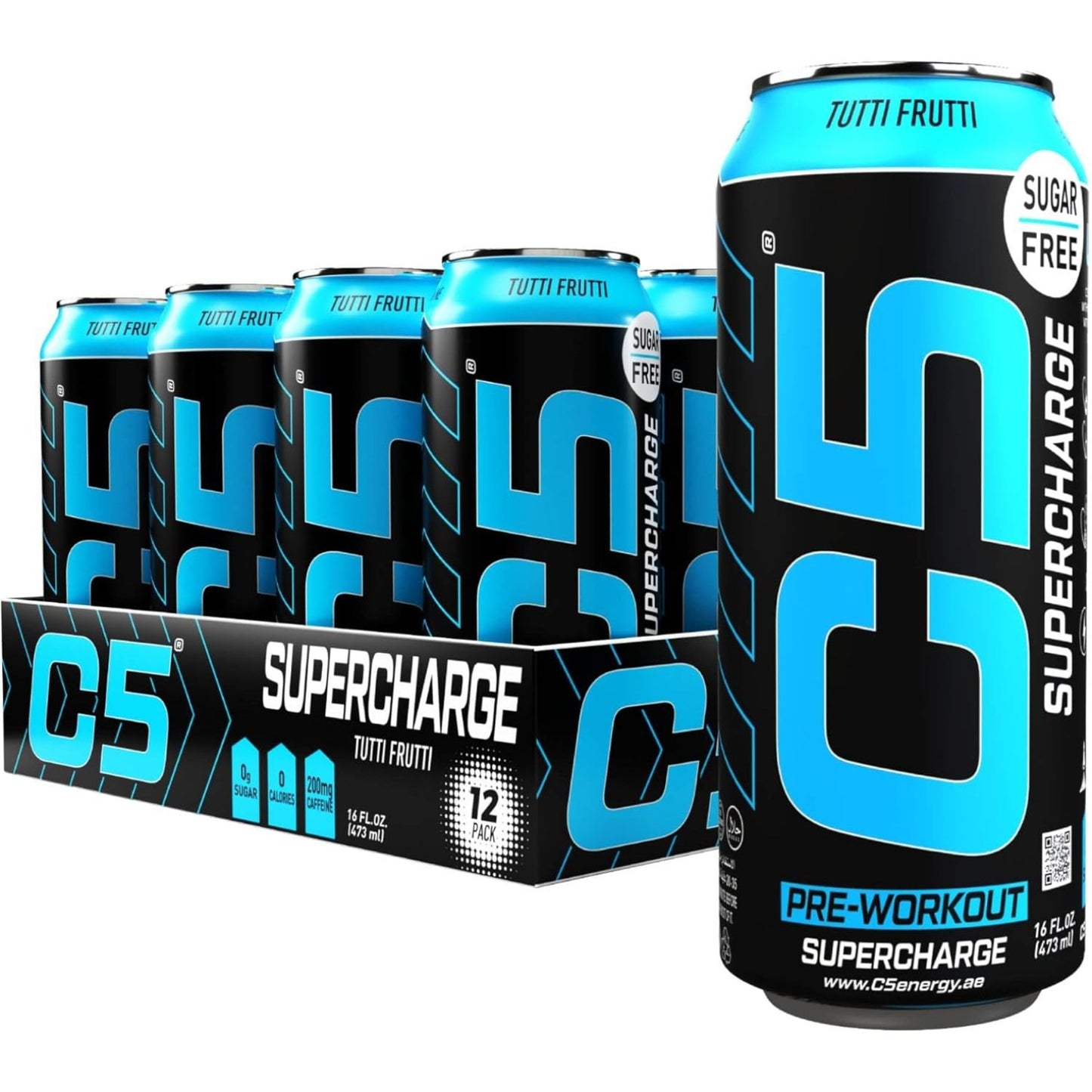 Supercharge Pre Workout Tutti Fruity - (12x473ml)