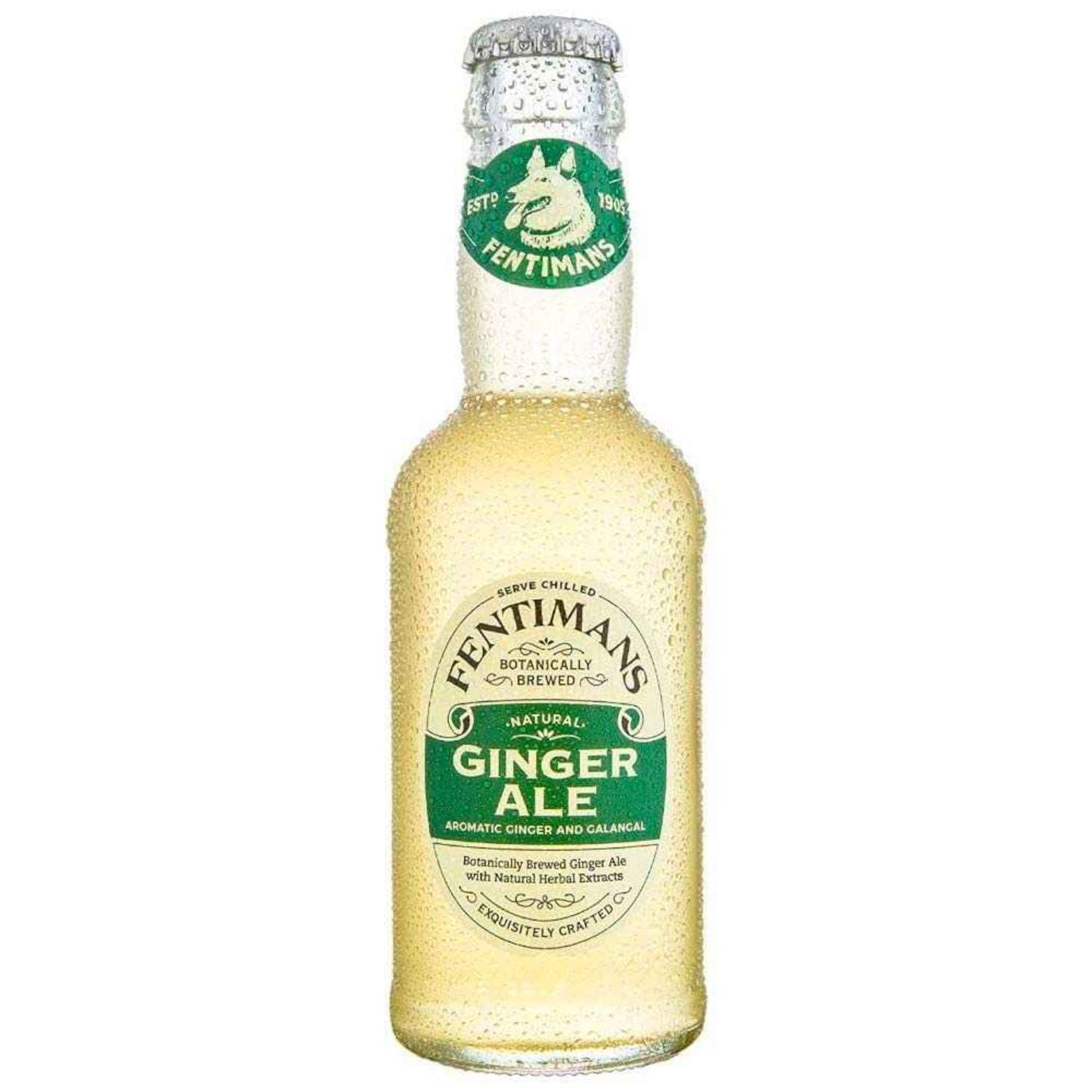 Fentimans Ginger Ale Glass Bottles - (24x200ml)
