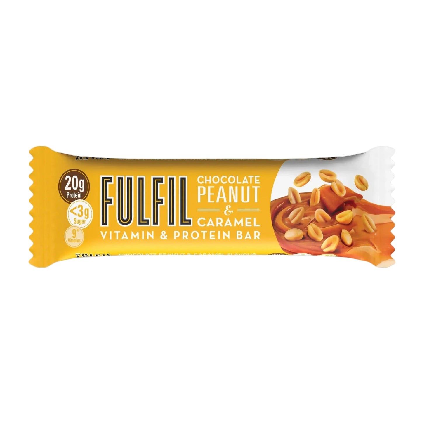 Fulfil Chocolate Peanut & Caramel Flavour - Vitamin and Protein Bar (15x55g)