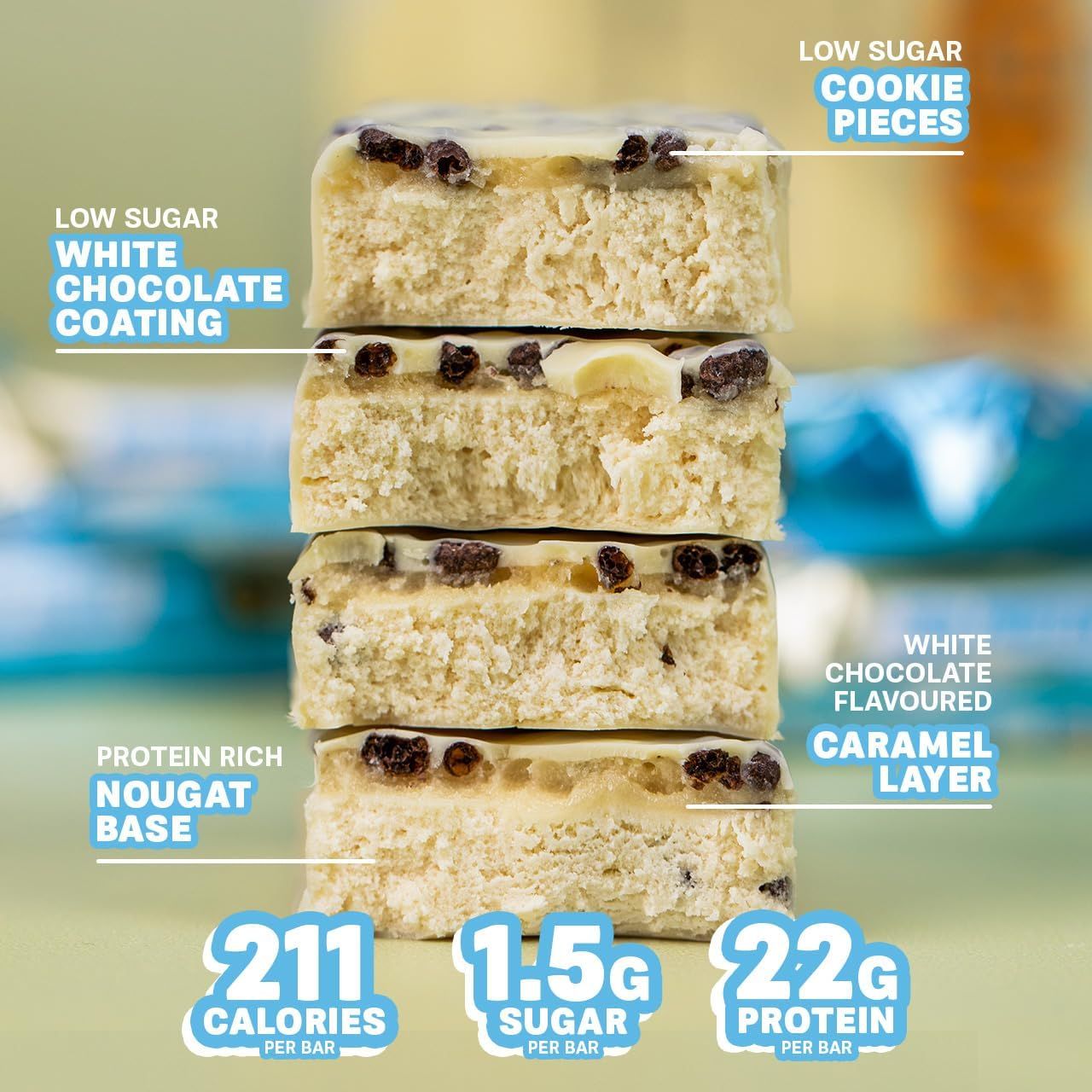 Grenade High Protein, Low Sugar Bar - White Chocolate Cookie (12x60g)