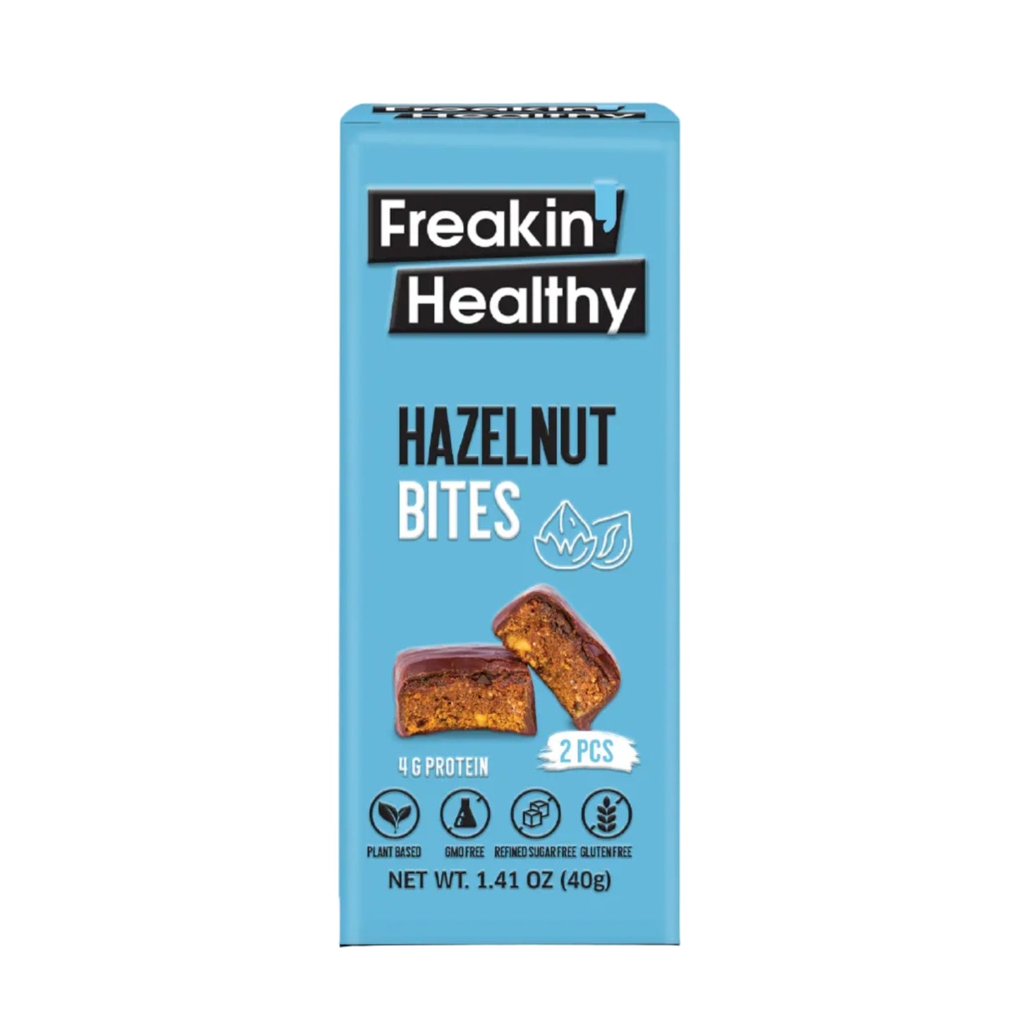 Freakin Healthy Hazelnut Butter Bites - (10x40g)