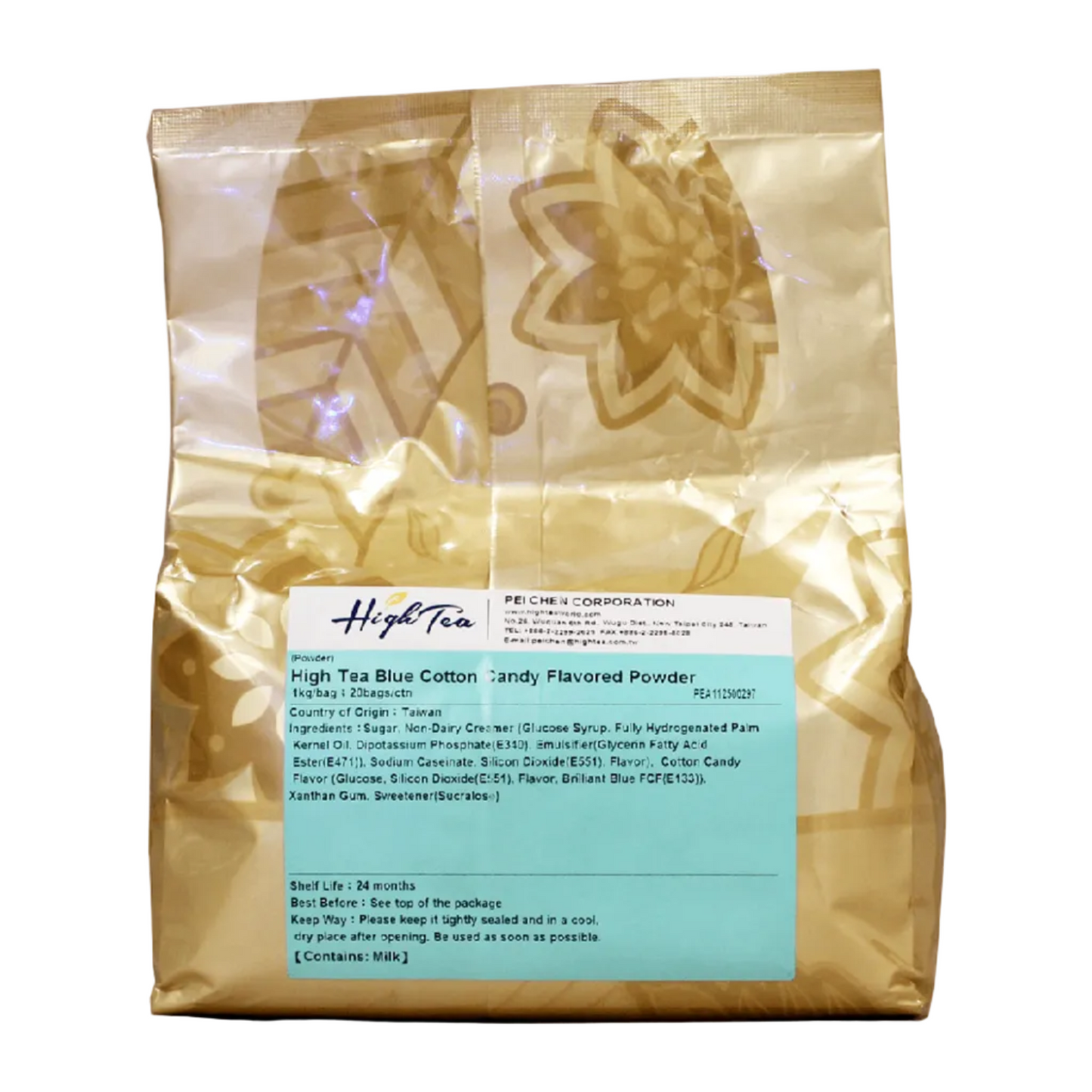 High Tea Blue Cotton Candy Powder - (1x1kg)
