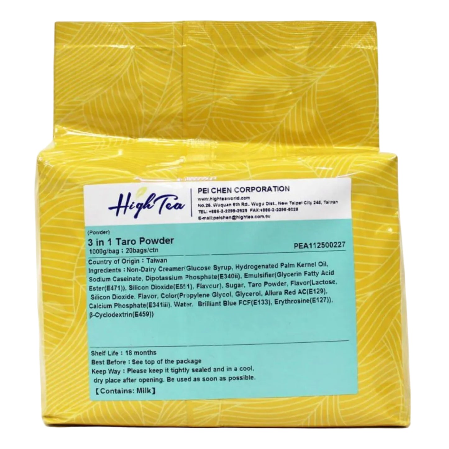 High Tea Taro 3-in-1 Instant Powder - (1x1kg)
