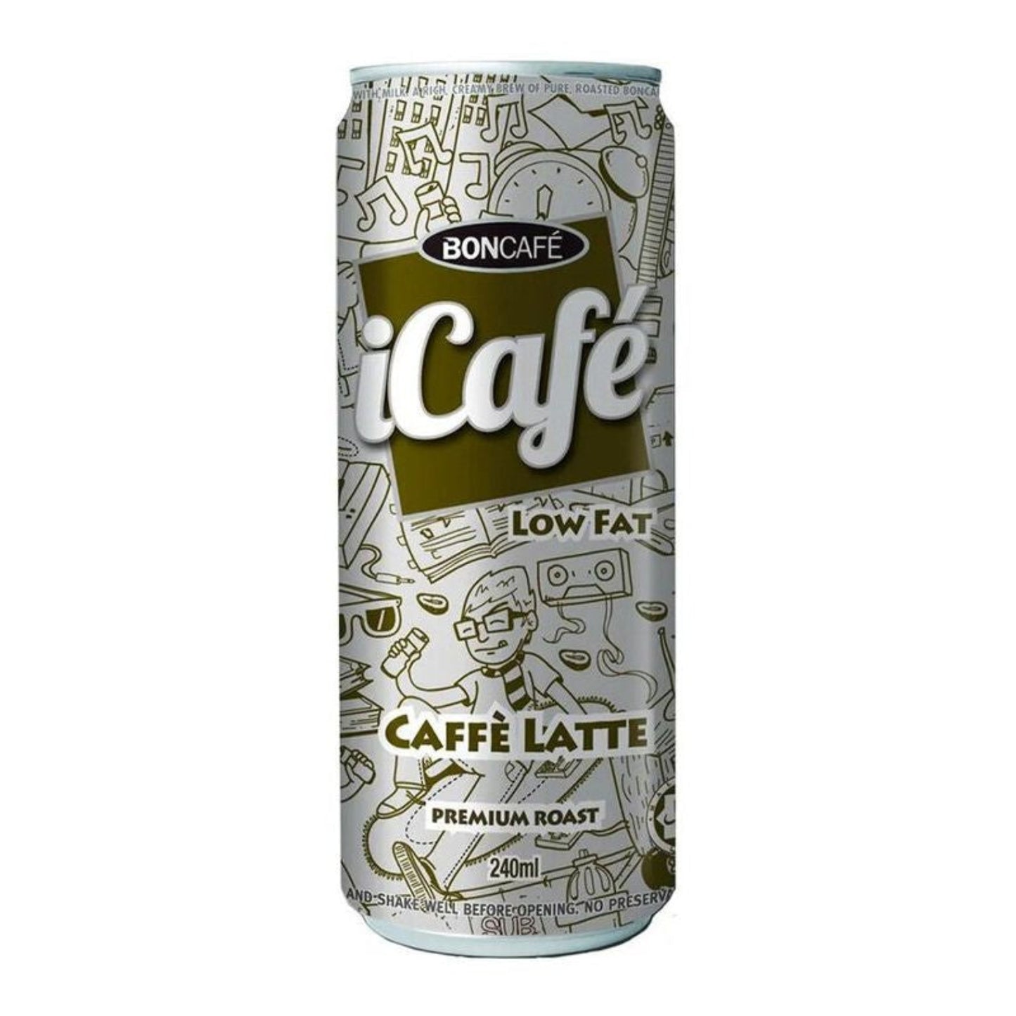 I Café Iced Caffe Latte Low Fat - (30x240ml)