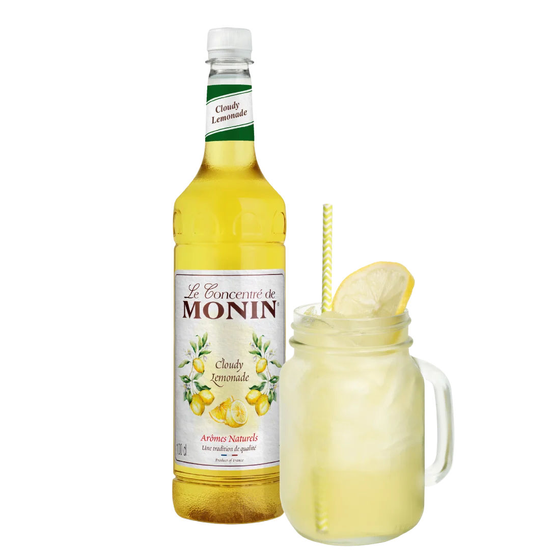 Monin Plastic Bottle Cloudy Lemonade Syrup - (1x1l)