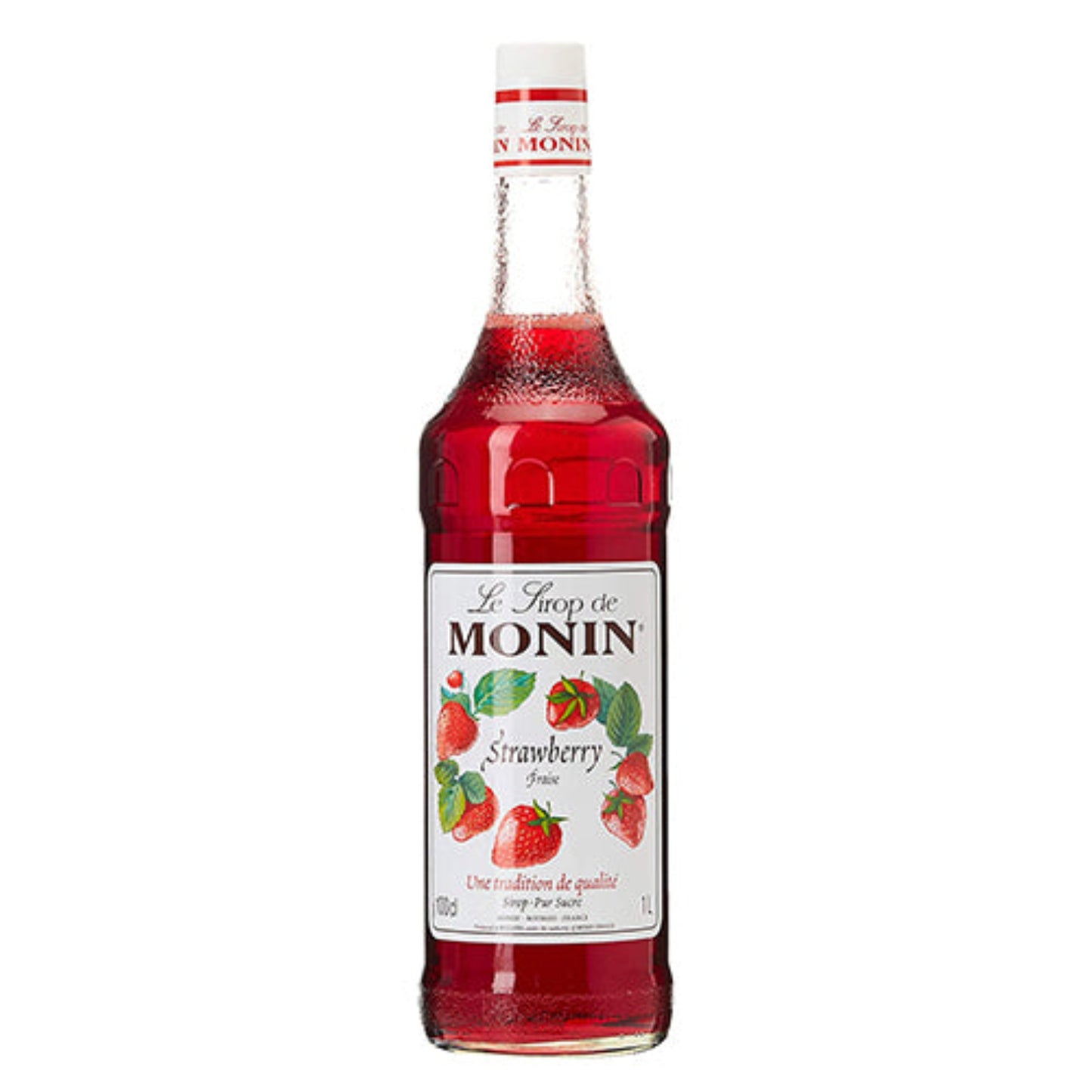 Monin Plastic Bottle Strawberry Syrup - (1x1l)