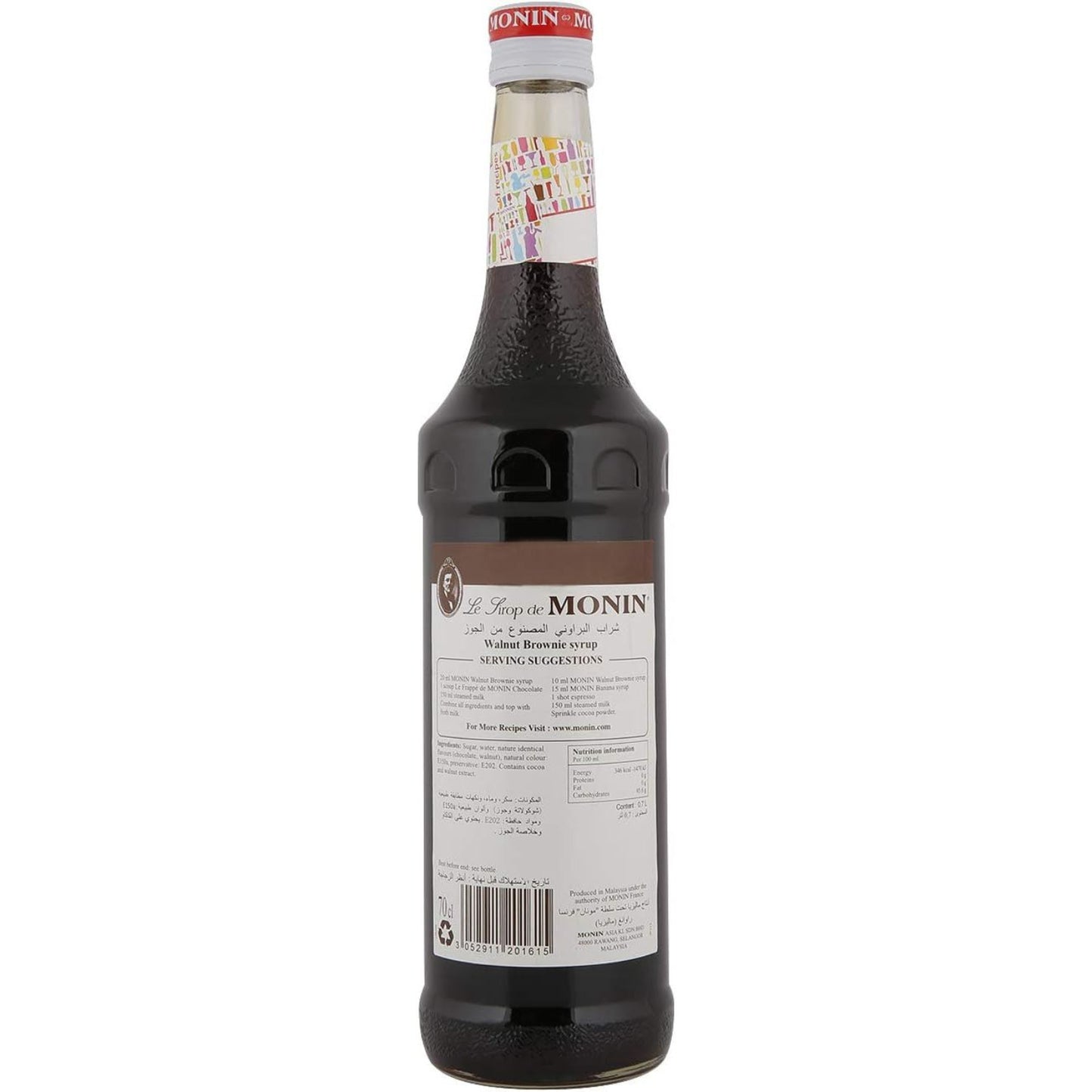 Monin Walnut Brownie Syrup - (1x700ml)