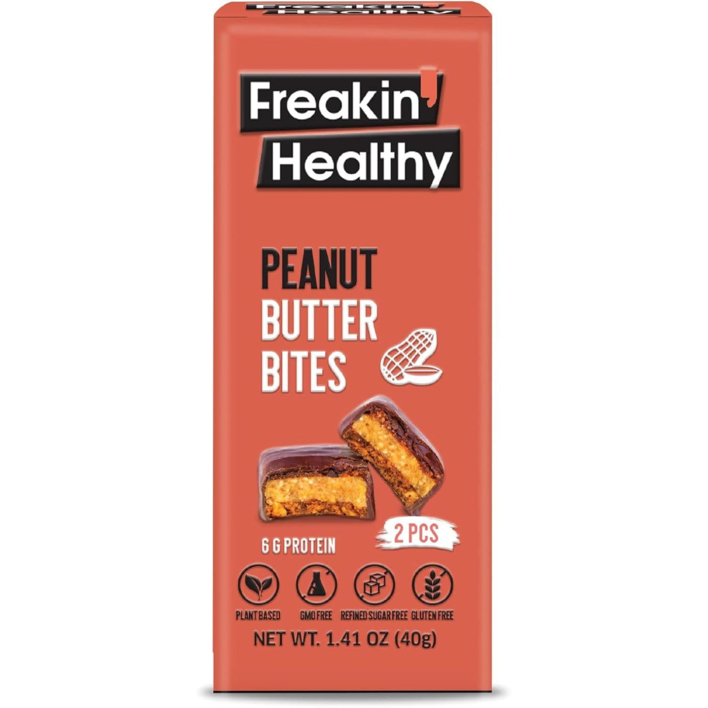 Freakin Healthy Peanut Butter Bites - (10x40g)