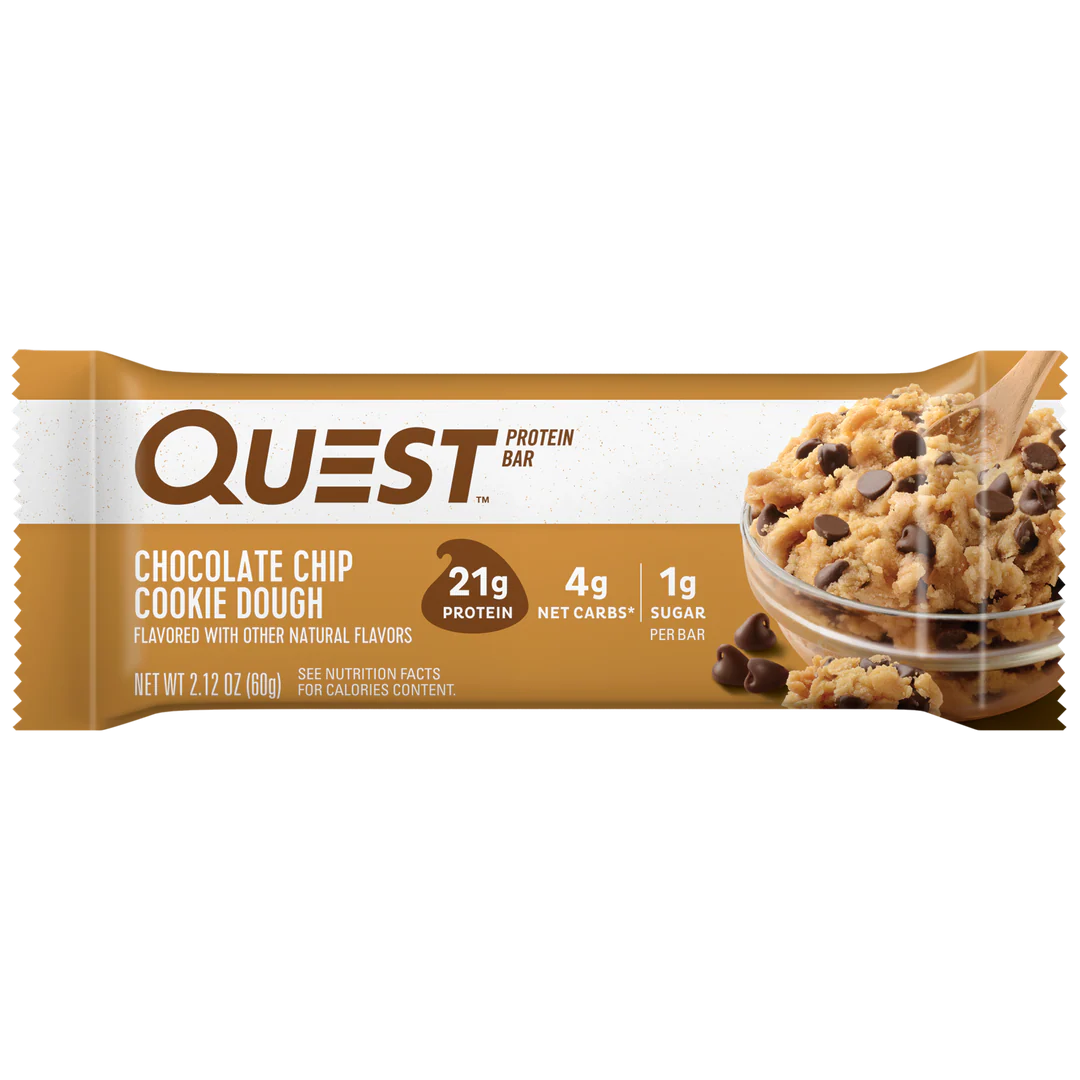 Quest High Protein Bar - Chocolate Chip Cookie Dough (12x60g)