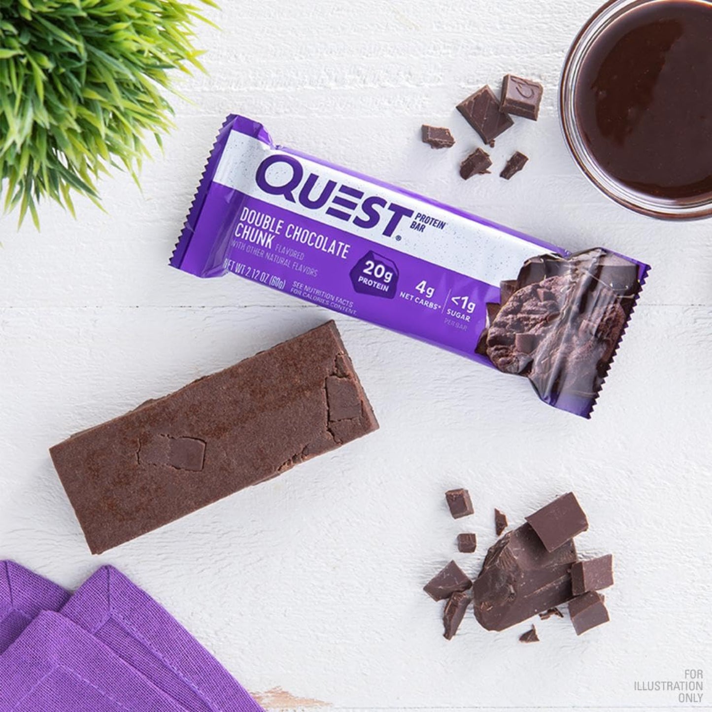 Quest High Protein Bar - Double Chocolate Chunk (12x60g)