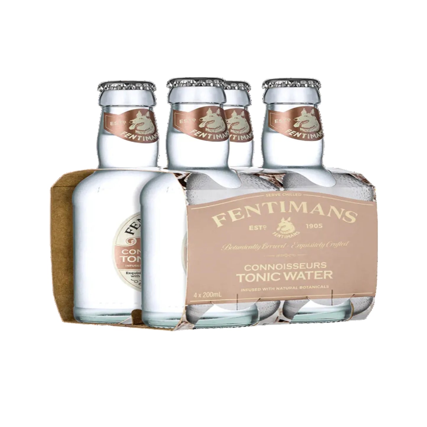 Fentimans Connoisseurs Tonic Water Glass Bottles - (24x200ml)