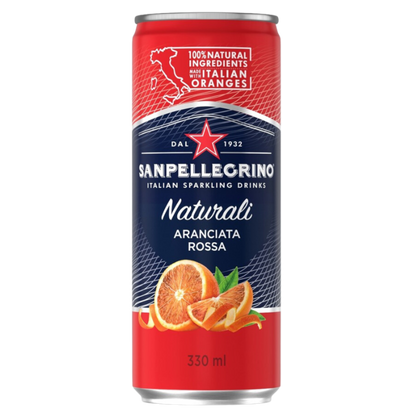 San Pellegrino Aranciata Rosa Sparkling Juice Cans - (24x330ml)