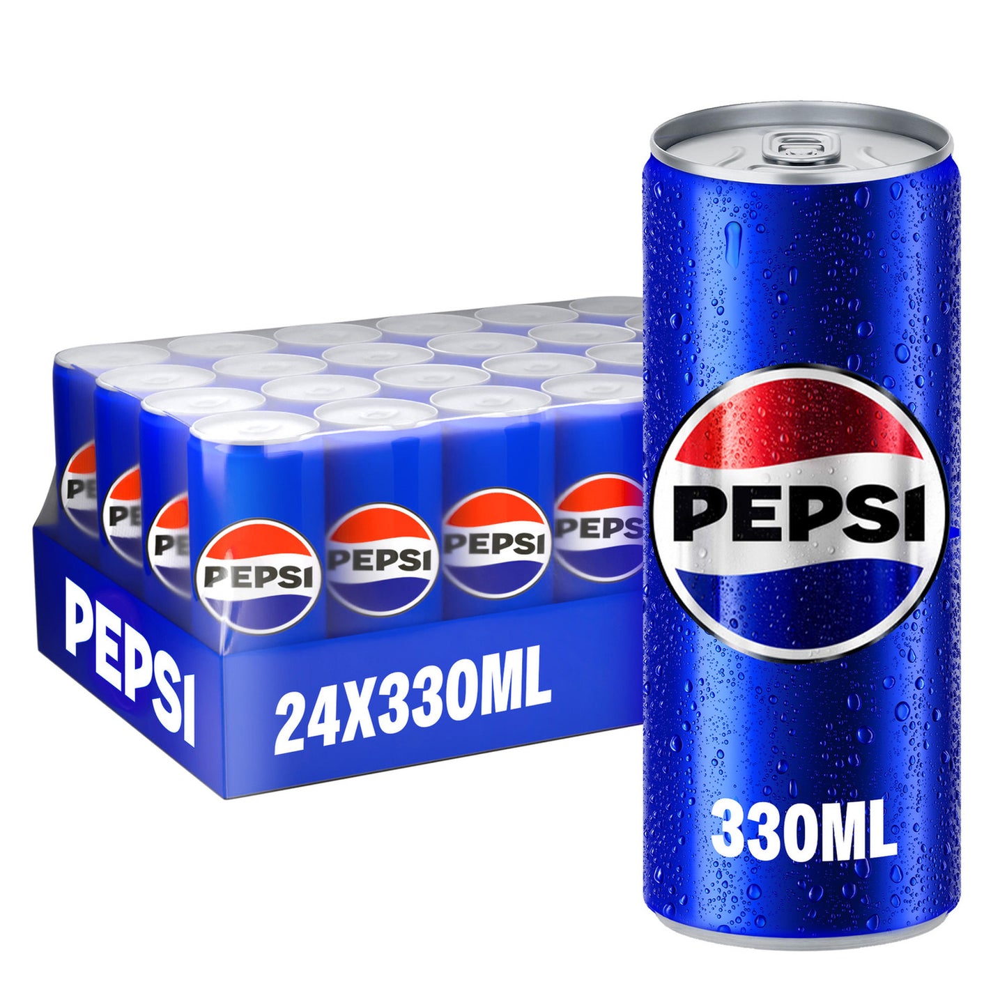 Pepsi Carbonated Soft Drink Cans - (24x330ml)