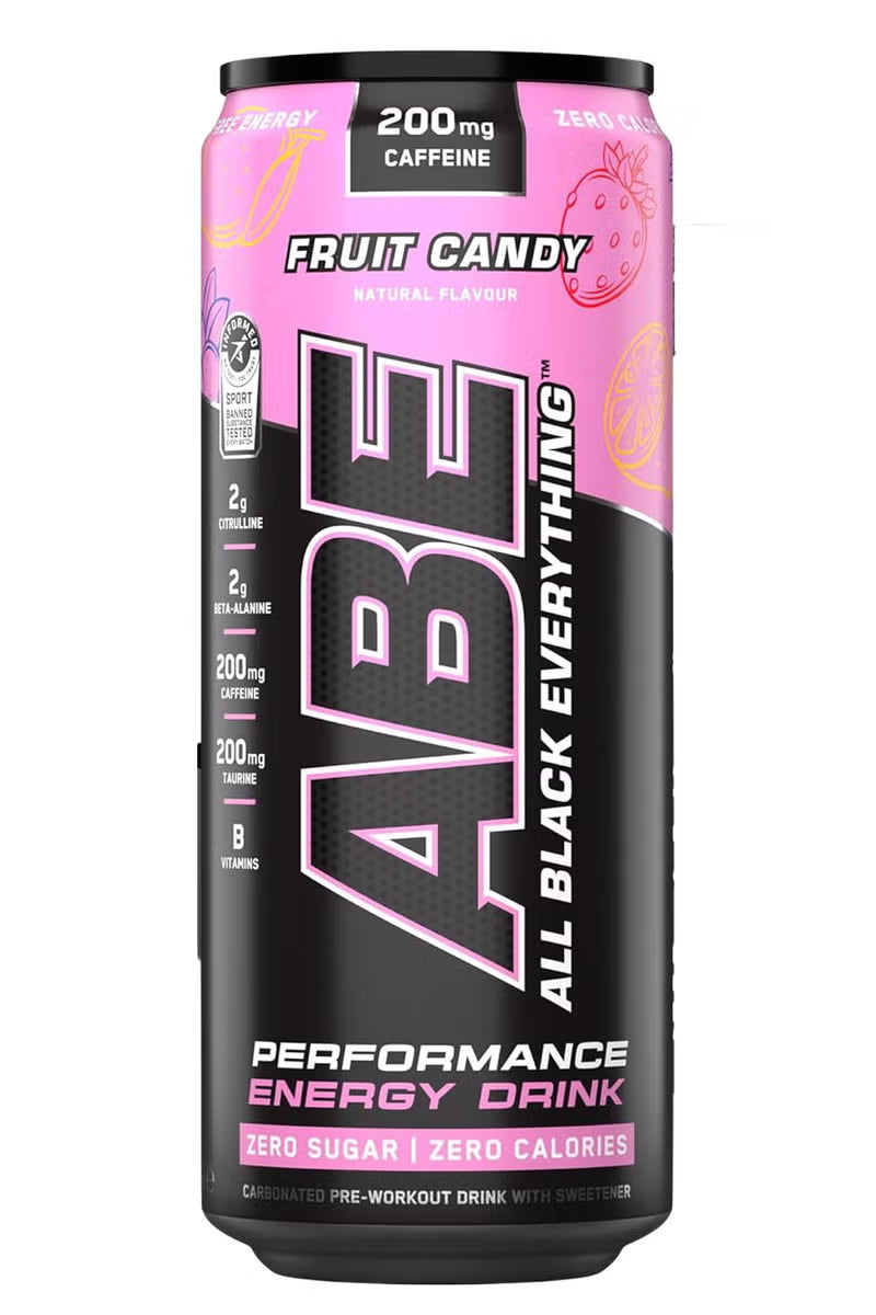 Abe Ultimate Pre Workout Drink Fruit Candy - (12x330ml)