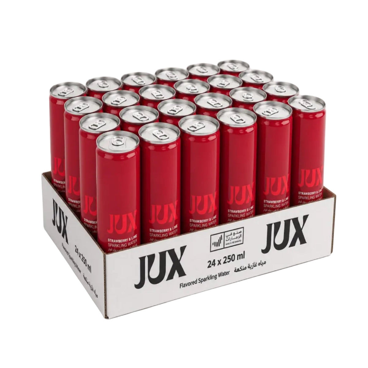 JUX Strawberry & Lime Sparkling Water - (24x250ml)