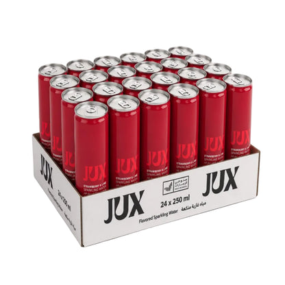 JUX Strawberry & Lime Sparkling Water - (24x250ml)