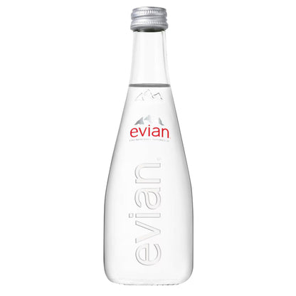 Evian Still Mineral Water Glass Bottles - (20x330ml)