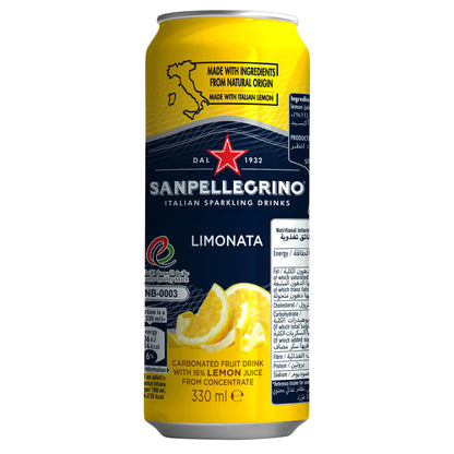 San Pellegrino Limonata Lemon Sparkling Juice Cans - (24x330ml)