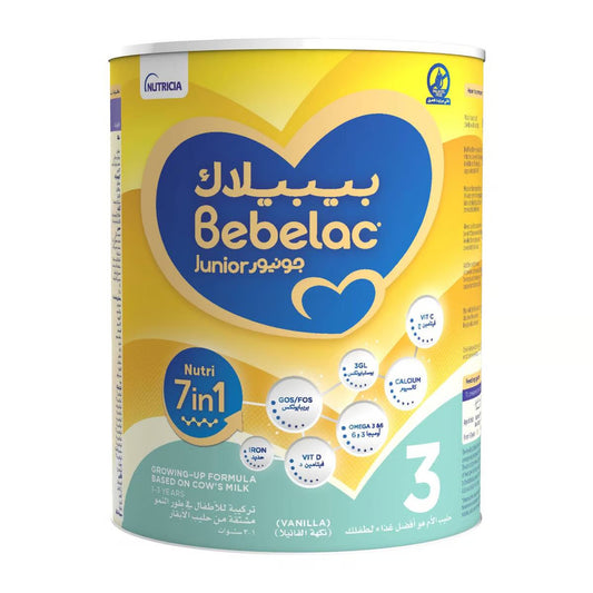 Bebelac Junior 3 Nutri 7in1 Growing Up Milk Formula - (3x1200g)