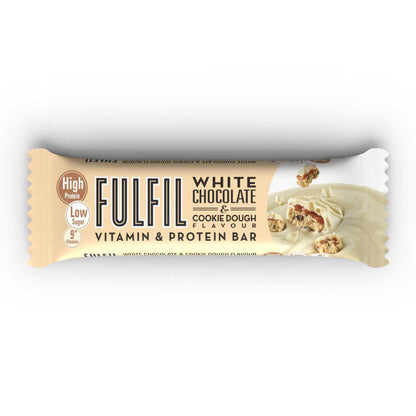 Fulfil White Chocolate And Cookie Dough Flavour - Vitamin and Protein Bar (15x55g)