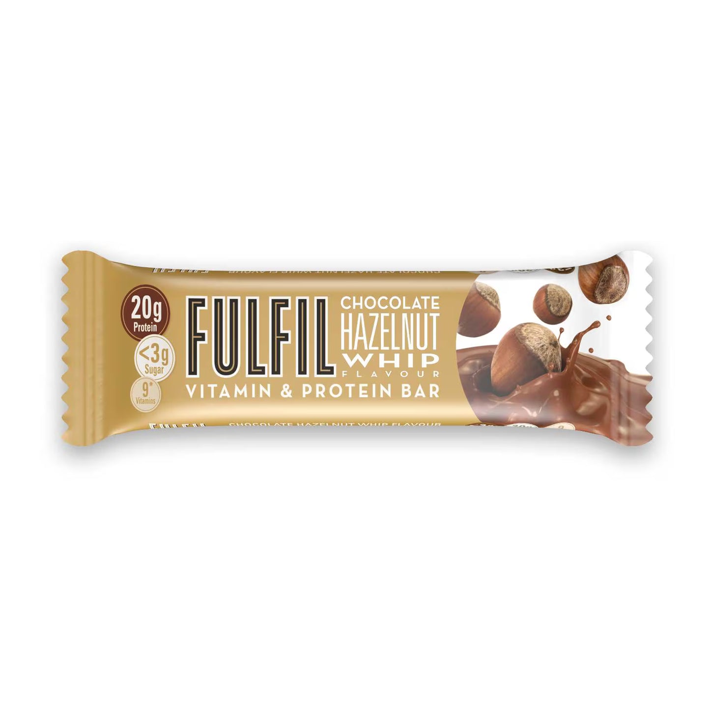 Fulfil Chocolate Hazelnut Whip Flavour - Vitamin and Protein Bar (15x55g)