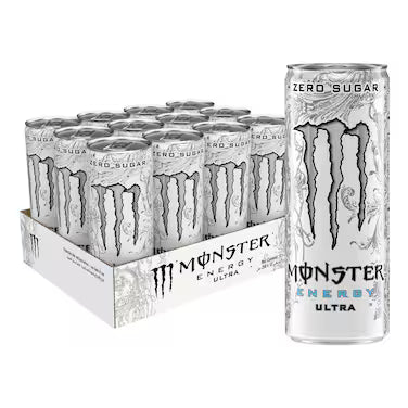 Monster Ultra White Energy Drink Cans - (12x250ml)