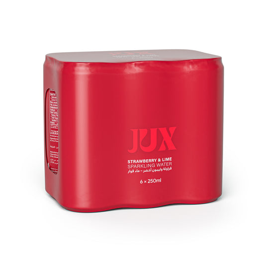 JUX Strawberry & Lime Sparkling Water - (6x250ml)