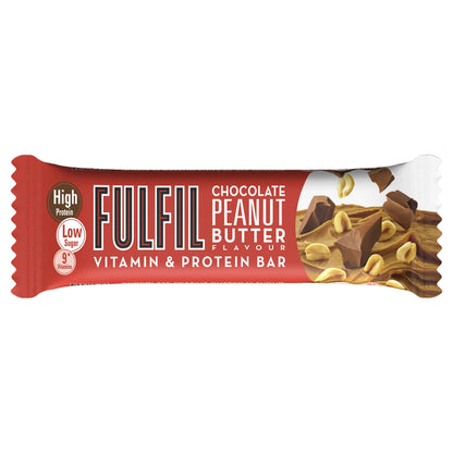 Fulfil Chocolate Peanut Butter Flavour - Vitamin and Protein Bar (15x55g)