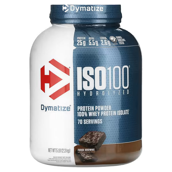 Dymatize ISO 100 Protein Powder - Fudge Brownie (1x2.3kg)