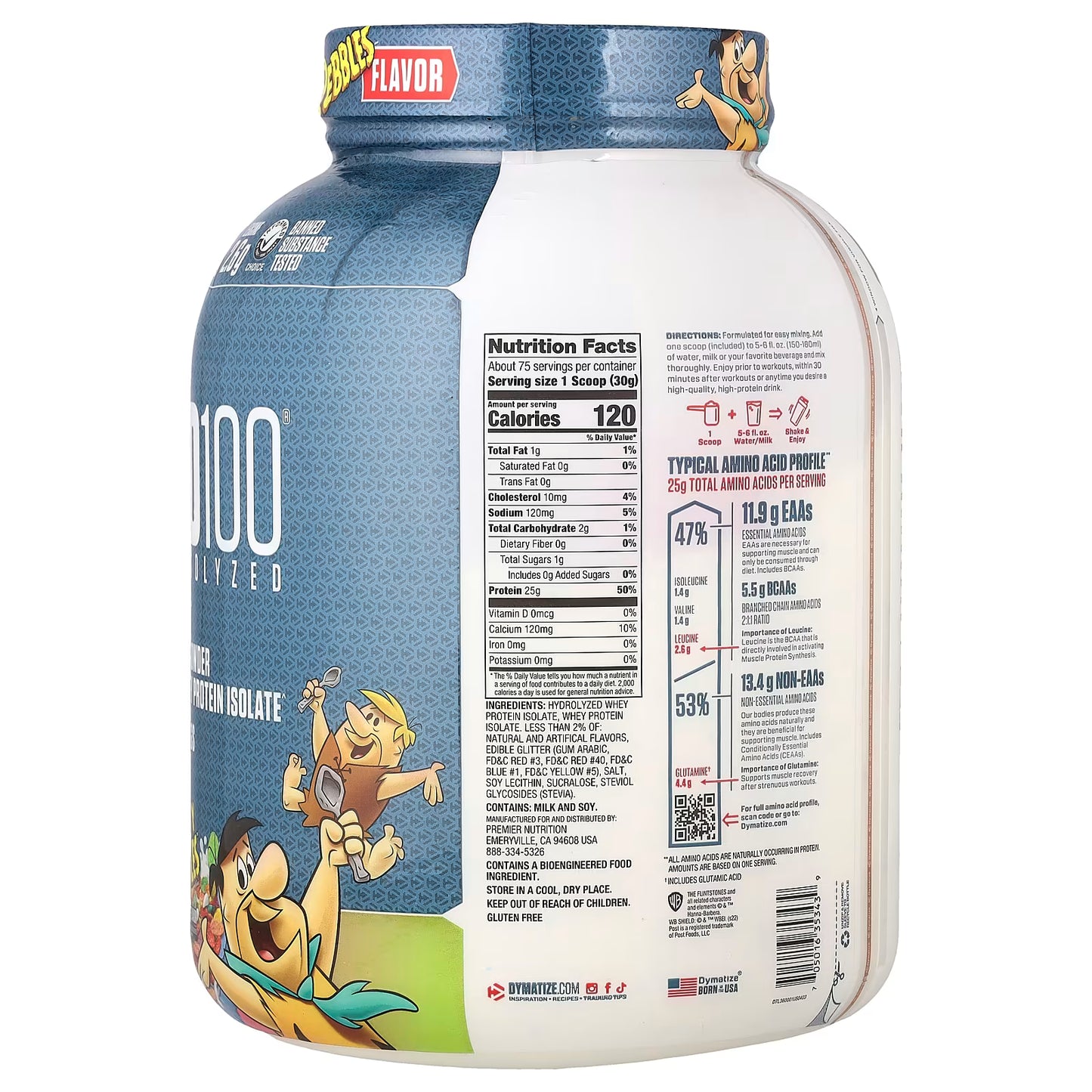 Dymatize ISO 100 Protein Powder - Fruity Pebbles (1x2.3kg)