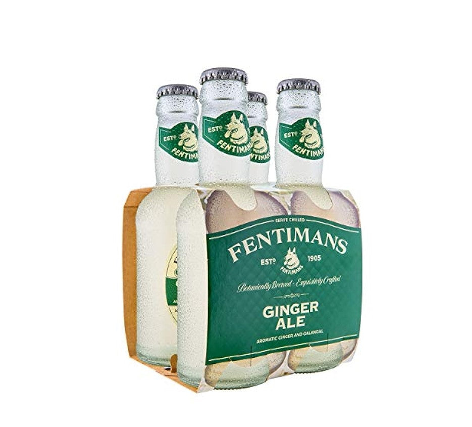 Fentimans Ginger Ale Glass Bottles - (4x200ml)