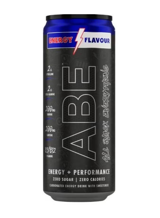 Abe Ultimate Pre Workout Drink Energy Flavor - (12x330ml)