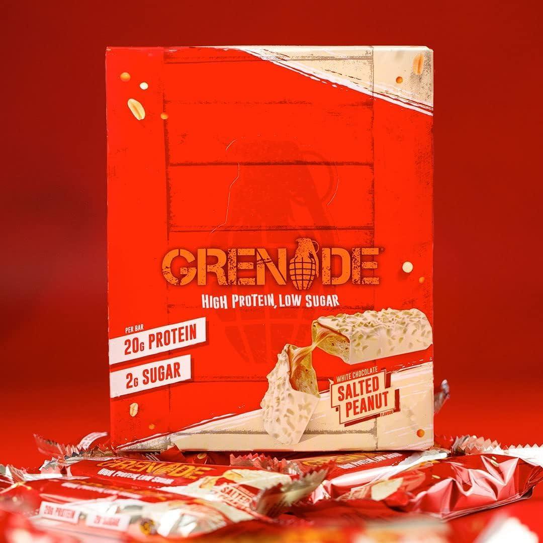 Grenade High Protein, Low Sugar Bar - Salted Peanut (12x60g)