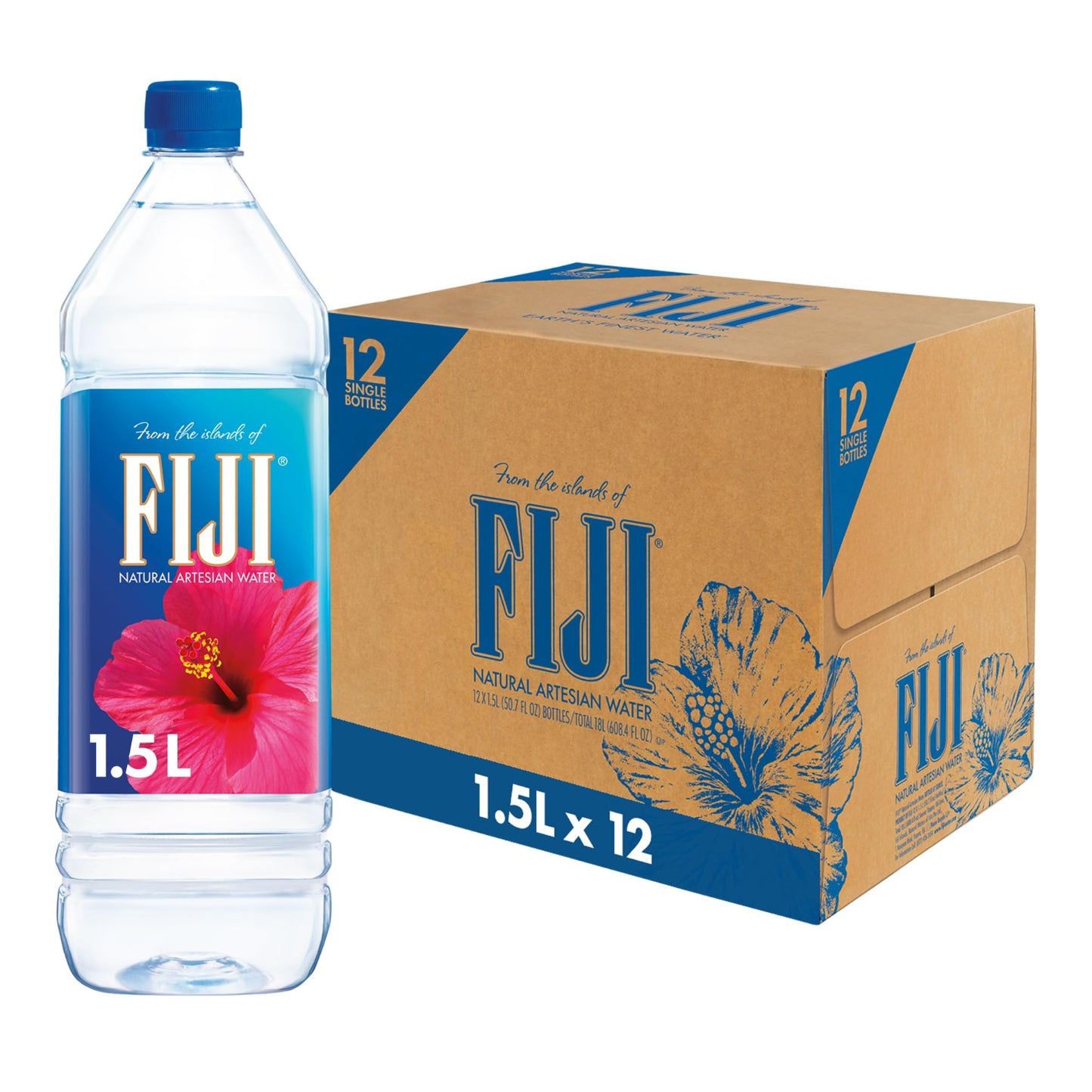 Fiji Natural Mineral Water - (12x1.5l)