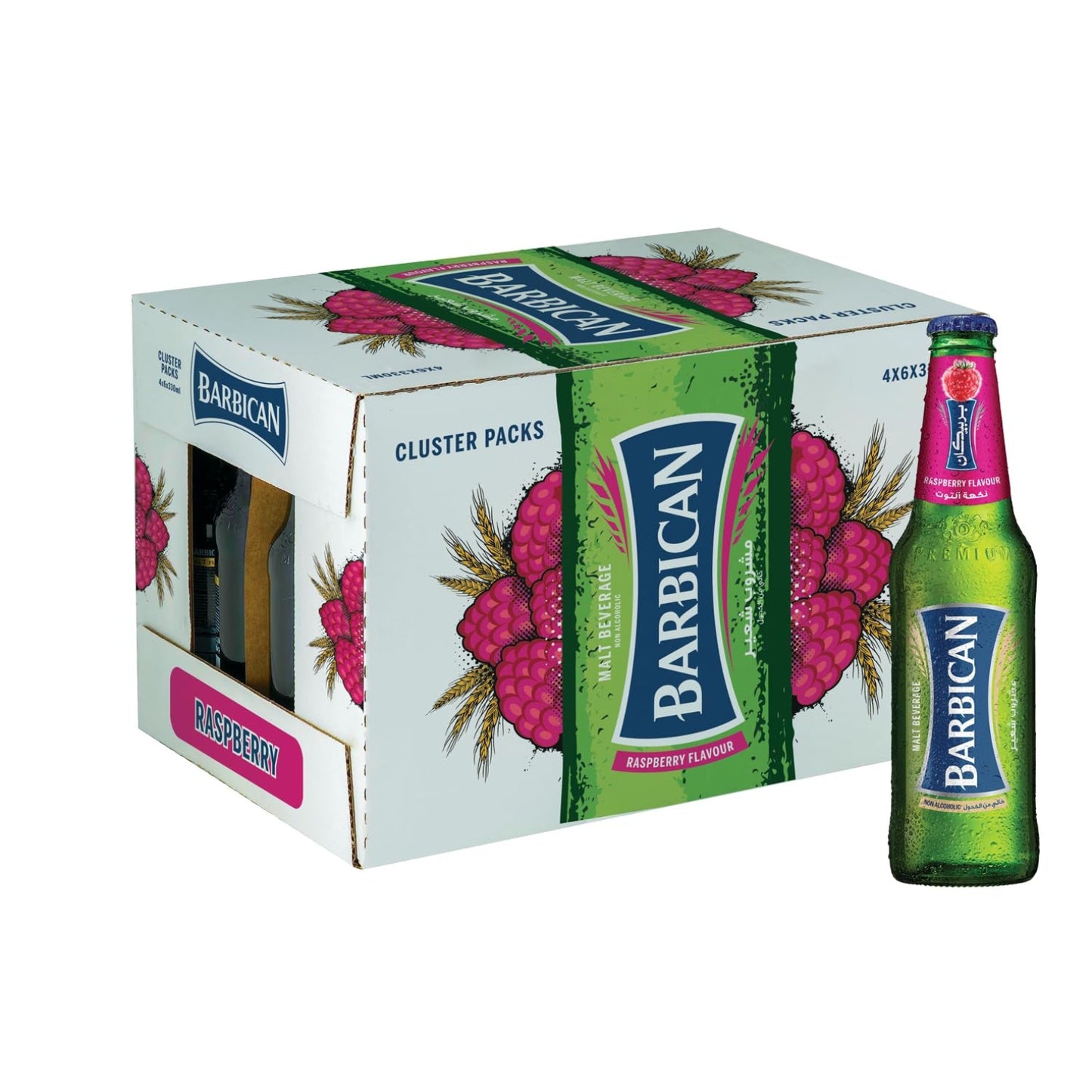 Barbican Raspberry Flavoured Non-Alcoholic Malt Beverage - (24x330ml)