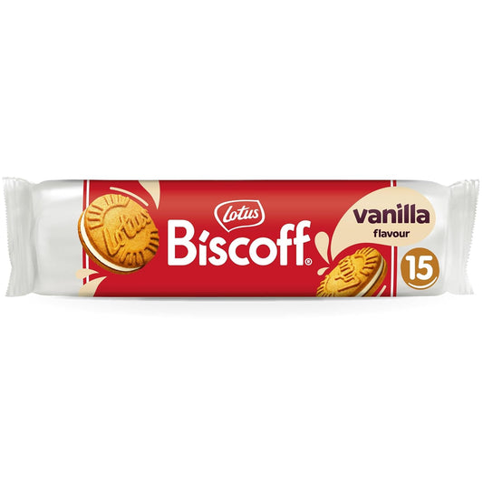 Lotus Biscoff Vanilla Sandwich Cookies - (9x150g)