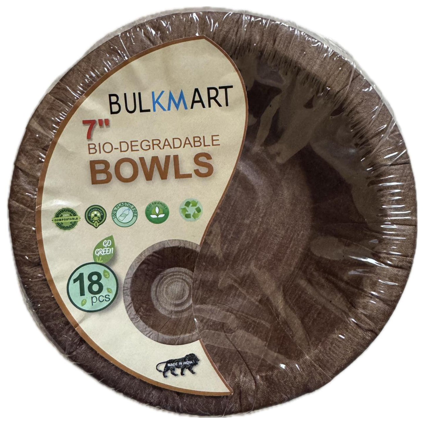 7 Inch Biodegradable Bowls - (18 pieces)