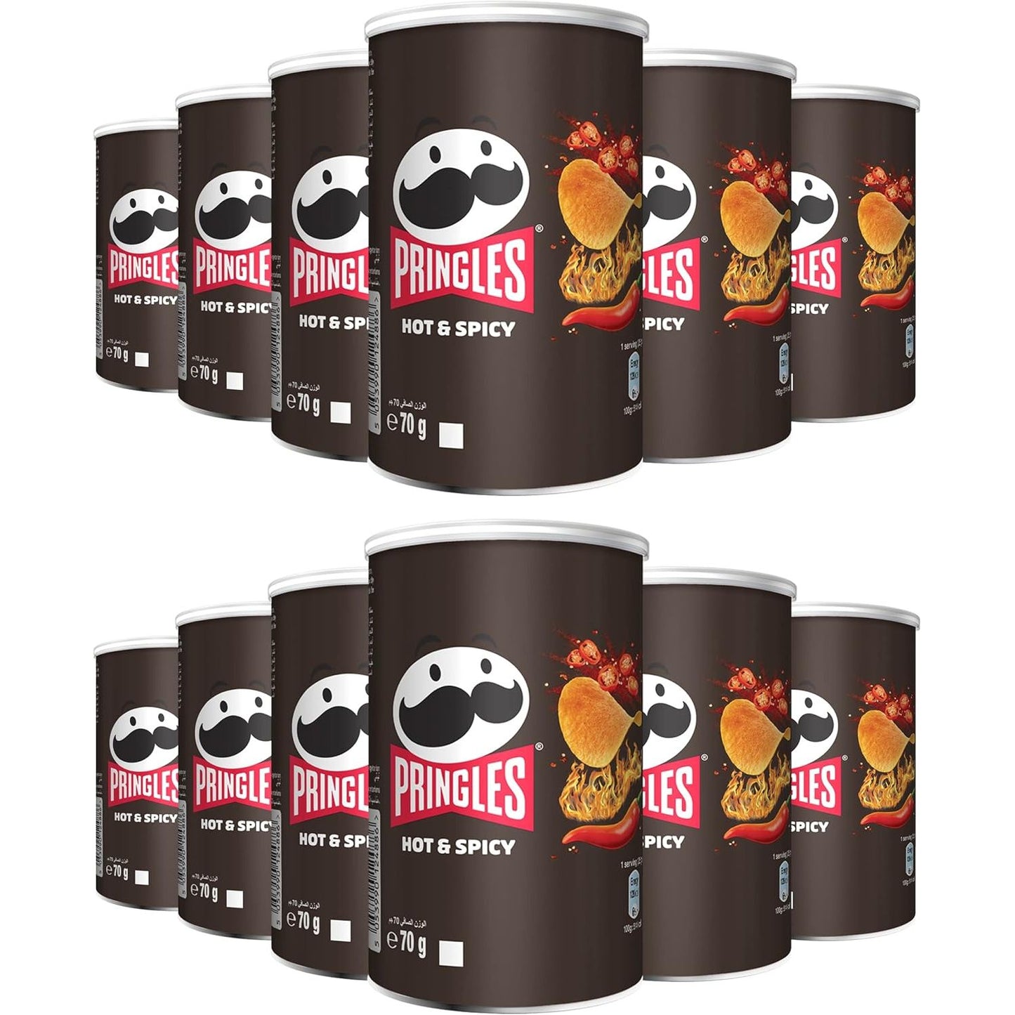 Pringles Hot & Spicy - (12x70g)