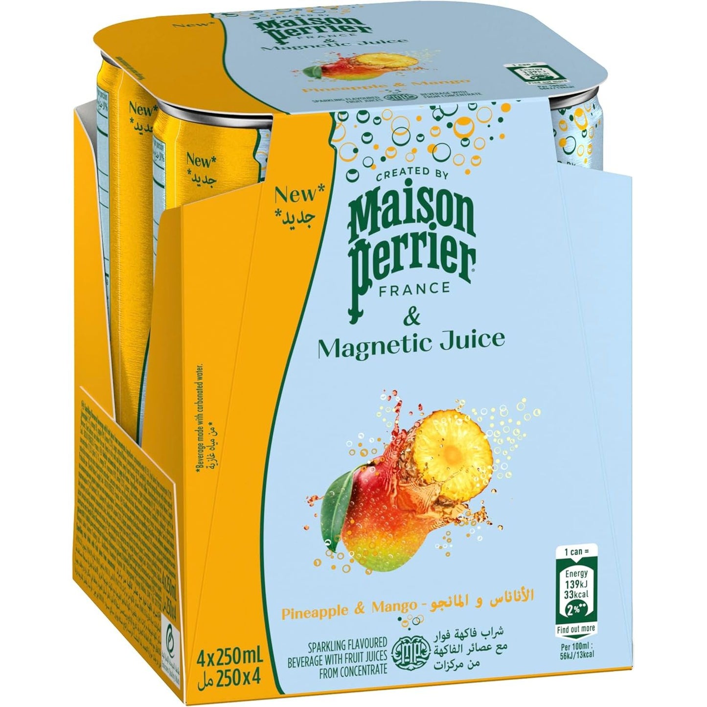 Maison Perrier & Magnetic Juice Pineapple & Mango - (4x250ml)