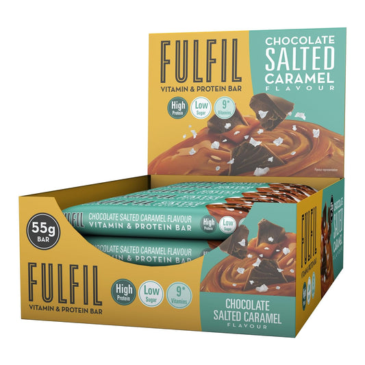 Fulfil Chocolate Salted Caramel Flavour - Vitamin and Protein Bar (15x55g)